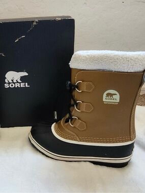 Sorel Kids Brown and Black Winter Boots